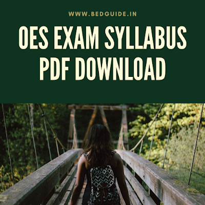 OES Exam Syllabus PDF Download