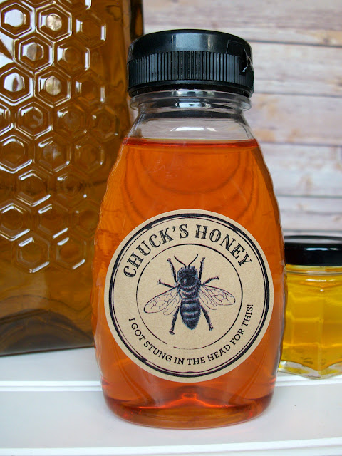 Custom Kraft Seal Honey Bottle Labels