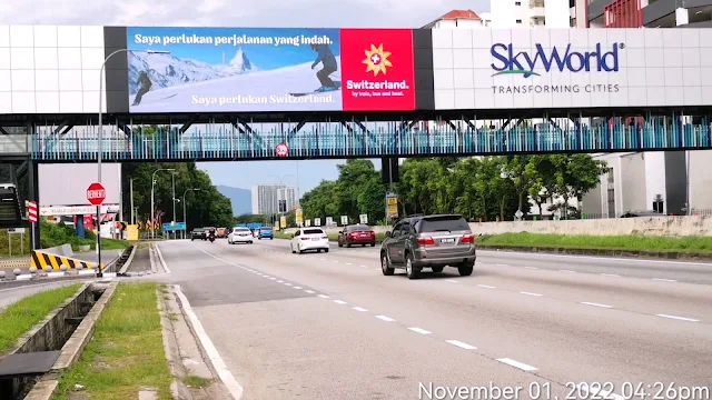 Switzerland Tourism Middle Ring Road II KL Digital Billboard Advertising MRR2 Kuala Lumpur DOOH Advertising Malaysia