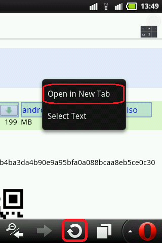 Opera Mini Big File Download - Open In New Tab