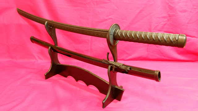 Длинный меч катана с имитацией хамона с ножнами со шнуром сагео для обучения детей и подростков баттодо, синкендо.
