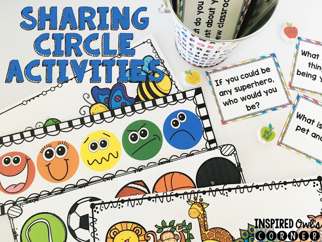 FREEBIE Sharing Circle Activities