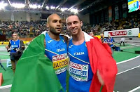 Oro e Argento! Samuele Ceccarelli e Marcell Jacobs colorano di Azzurro il podio dei 60. Argento anche per Dariya Derkach