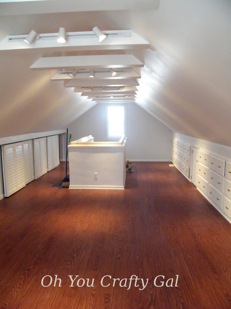Attic Reno Dream Craft and Sewing Room  the Final Results 