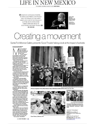 screenshot of article page in Albuquerque print edition