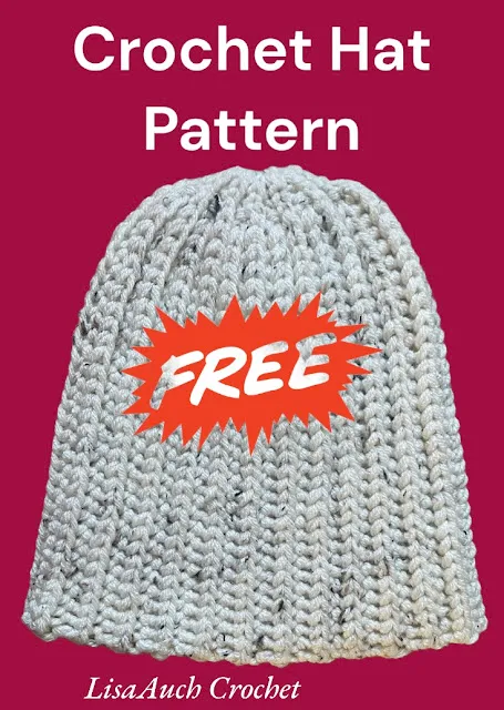 crochet hat pattern free easy, knit look crochet hat pattern adults