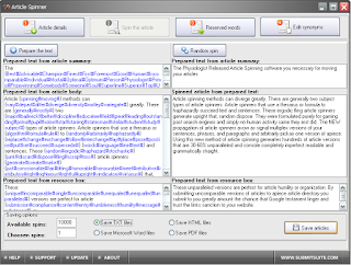تحميل برنامج Article Spinner مجاني للتعديل على المحتوى و انشاء محتوى حصرى