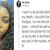 Nigerian Lady Reveals How She Wants To Be Buried
