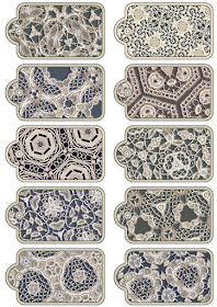 Free Printable Lace Labels.