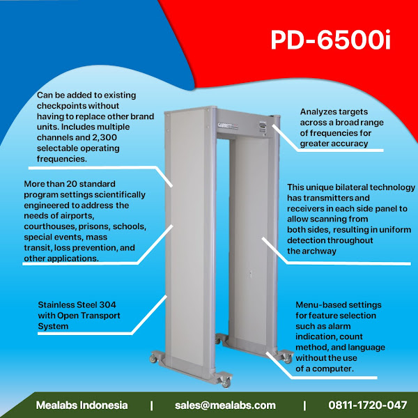 PD-6500i Walktrough Metal Detector