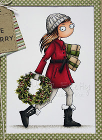 Christmas card using LOTV Thoroughly Modern Miss December