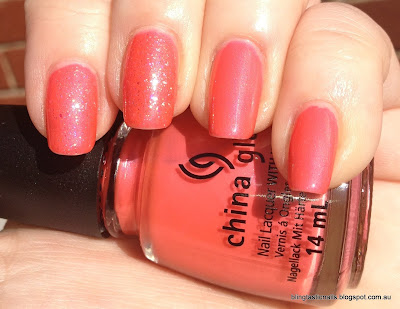 China Glaze Flirty Tankini and Bad Kitty