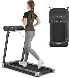 Goplus 2 In-1 Folding Treadmill