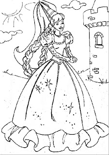 princesa para colorear03