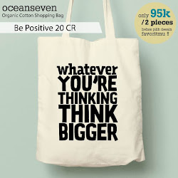 OceanSeven_Shopping Bag_Tas Belanja__Inspirational Quotes_Be Positive 20 CR