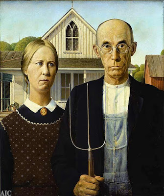 Grant Wood -  American Gothic (1930)   