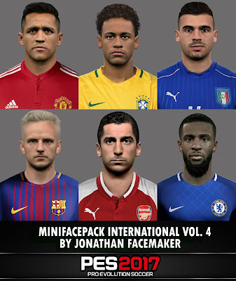 PES 2017 MiniFacepack International v4 by Jonathan Facemaker