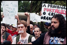 MARCHA A FAVOR DA LEGALIZAÇÃO DA MACONHA.