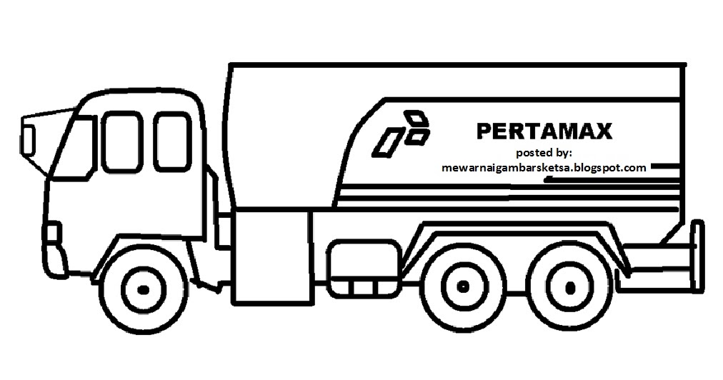  Gambar  Gambar  Mewarnai  Mobil Truk  Poster Truck di Rebanas 