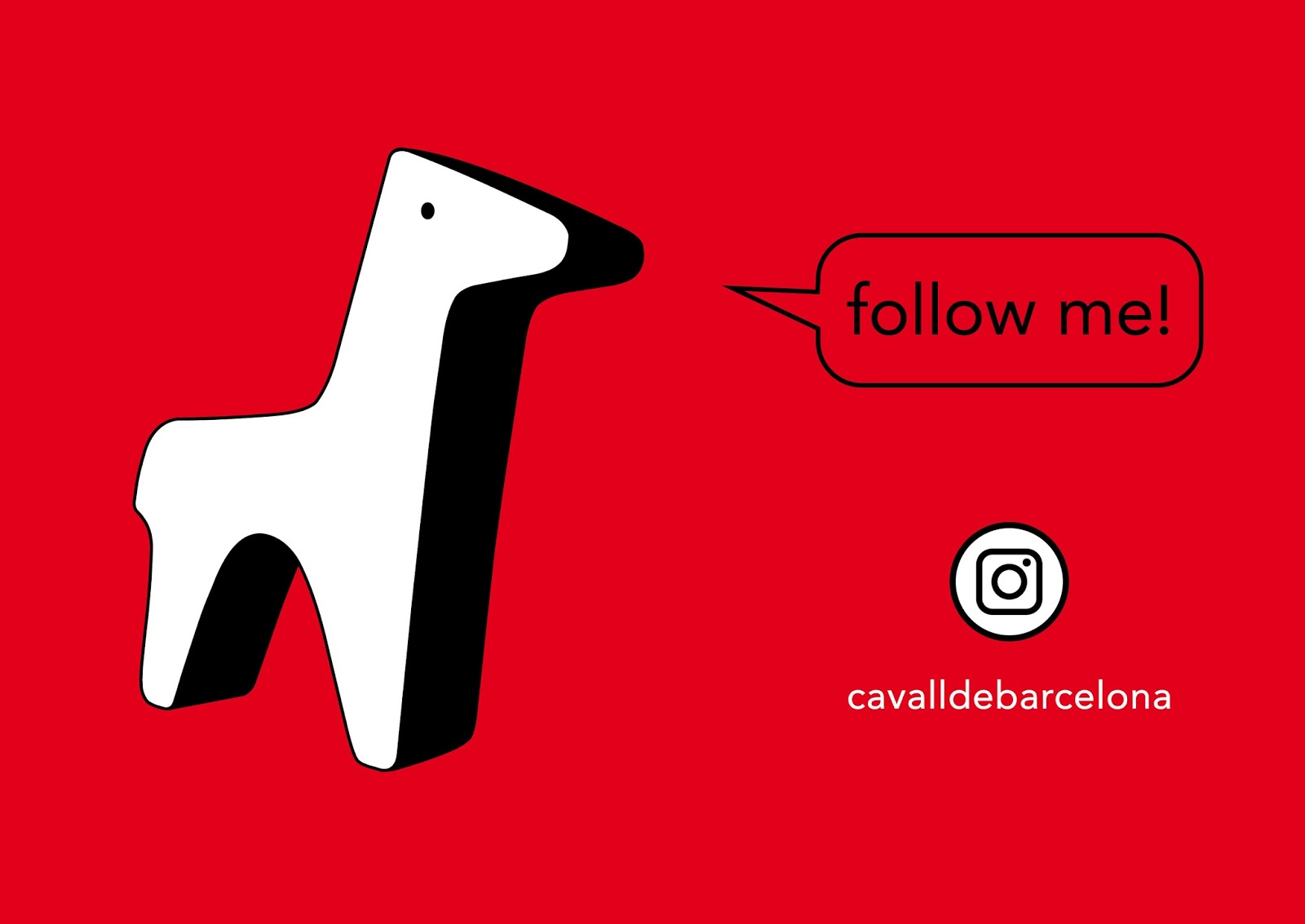 follow me on instagram cavalldebarcelona - follow me on instagram image