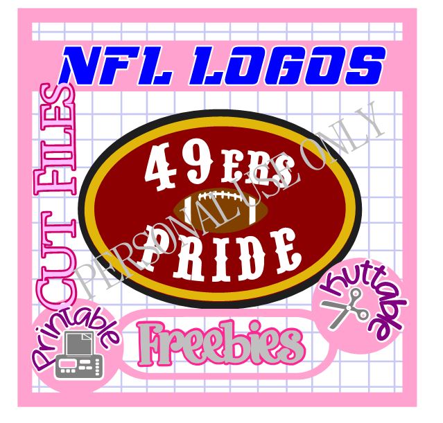 Download The Scrapoholic : 25 Days of NFL Cut Files! SF 49ers