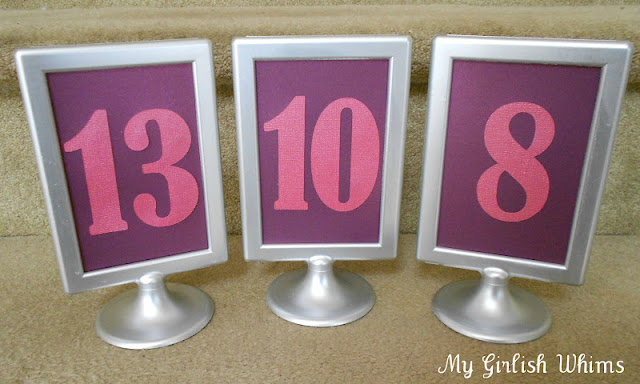 You can also see my DIY Table Numbers in that picture as well DIY Wedding 