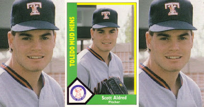 Scott Aldred 1990 Toledo Mud Hens card