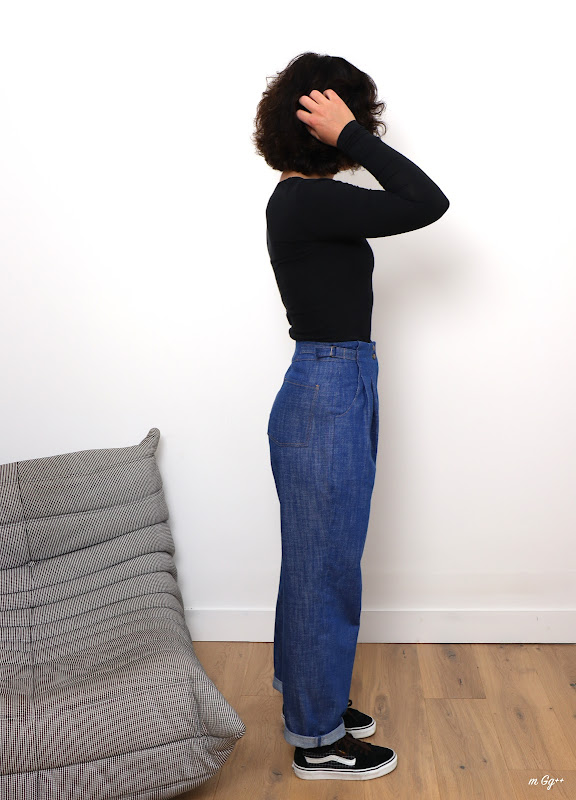 Mon Pantalon "Magnette"... (Patron et tissu de chez Cousette) par m Gg++