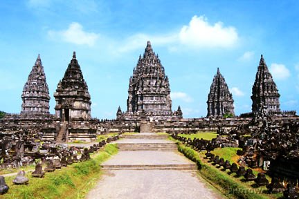 exploration glimpse Prambanan  Yogyakarta Indonesia 