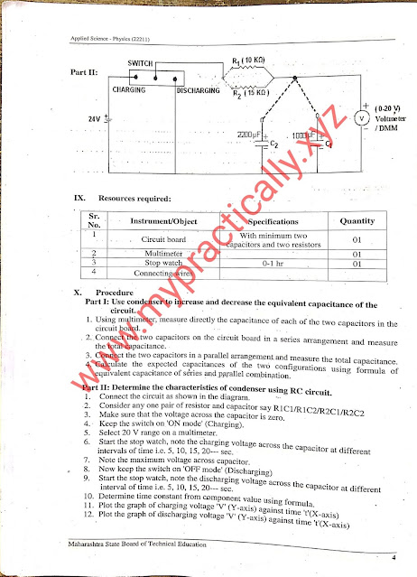 Capacitors Practical Answers First Year Applied Science Physics - My Practically