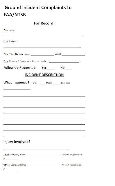 Ground Incident Complaints