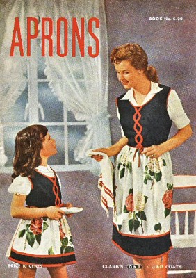  Fashioned Apron on 1940 Printed Half Aprons Tied Around The Waist And Aprons