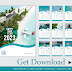 Calendar template get free download and customize design