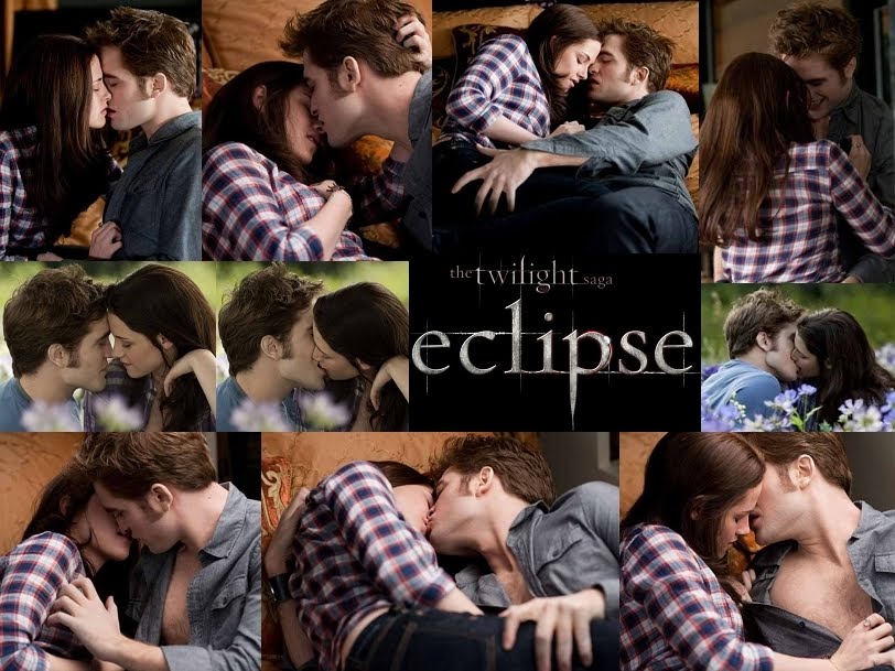 kristen stewart and robert pattinson kissing in eclipse. robert pattinson and kristen