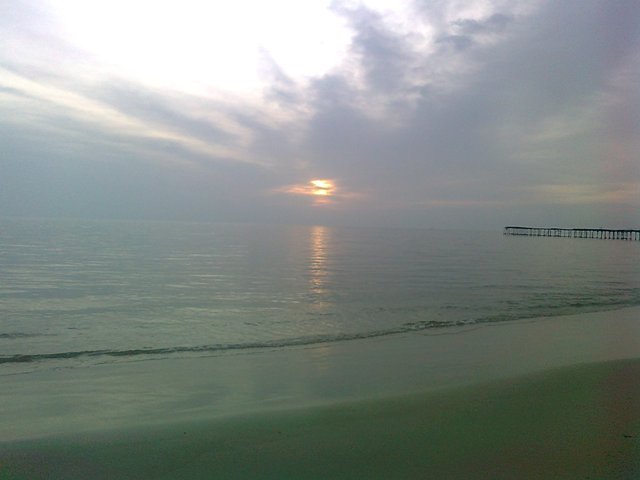 Allapuzha beach sunset