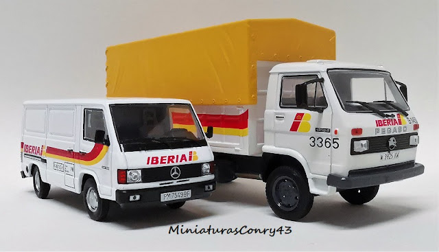 Pegaso Ekus y Furgoneta Mercedes-Benz de IBERIA