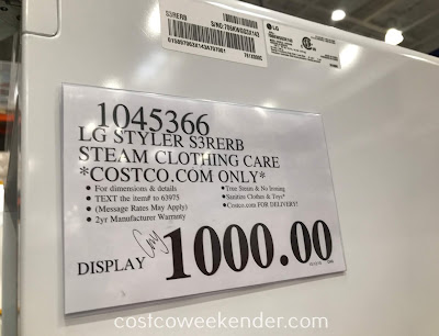 Deal for the LG S3RERB Styler Steam Clothing Care System at Costco