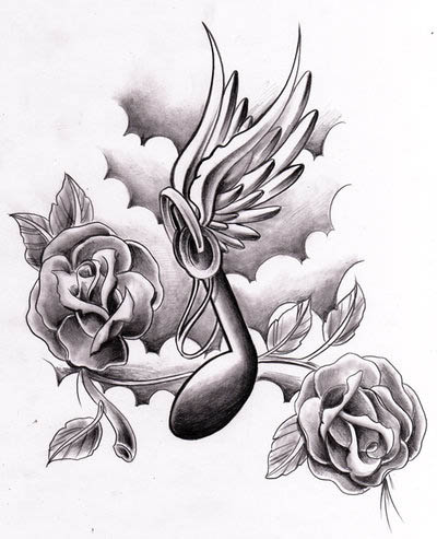 Tattoos On Music Notes Tattoo Designs