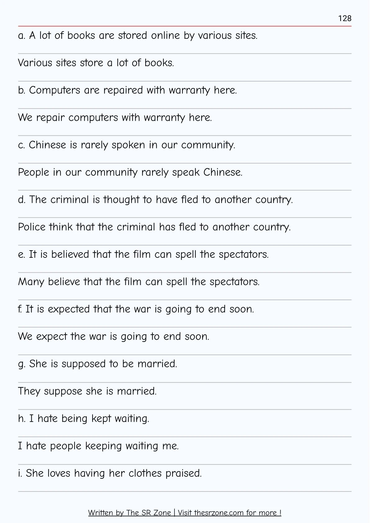 Class 10 English Guide Notes The SR Zone