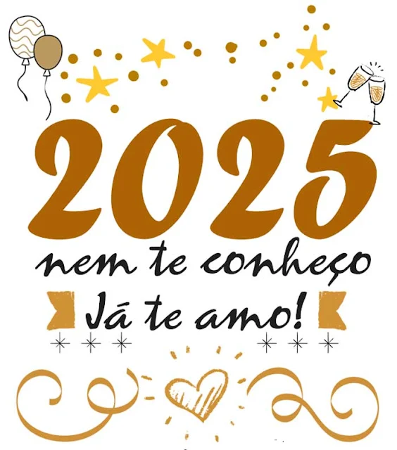 Figurinha de Feliz Ano Novo 2025 para Whatsapp