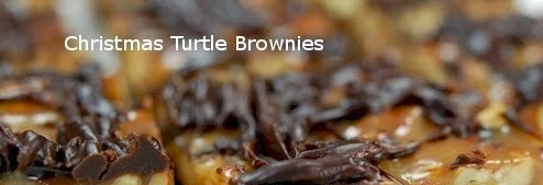 Chocolate Turtle Brownies by Canadian Recipes of the Great White North