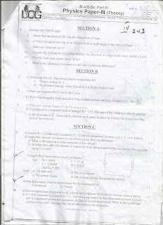 Electricity And Magnetism BSc Physic Past Paper