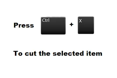 shortcut ctrl x shortcuts for windows