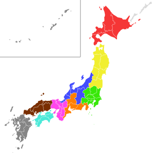 Peta Wilayah Japan Regional Leagues