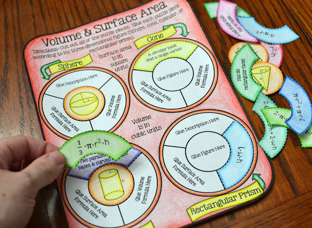 Volume and Surface Area Activity (Great for interactive notebooks)