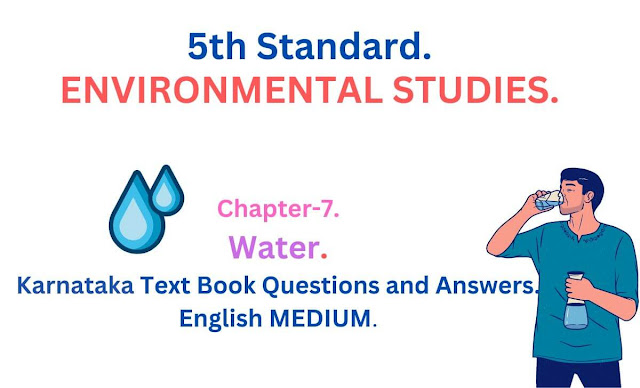 KSEEB Solutions for Class 5 EVS Chapter 7 Water in English Medium (2023)