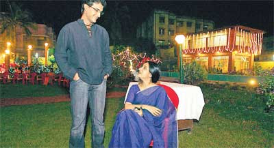 Sourav and Dona at their home