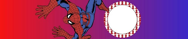 Spiderman Party, Free Printable  Labels.