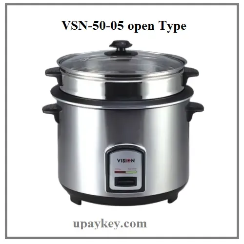 Vision Rice cooker VSNRC-40-08 Silver 3L SS