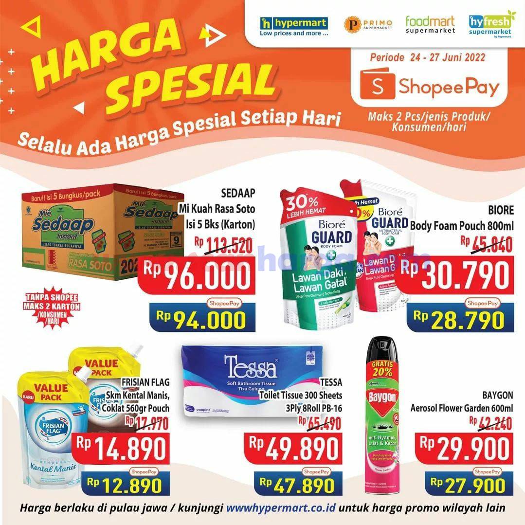 Promo Hypermart harga spesial Pakai Shopeepay